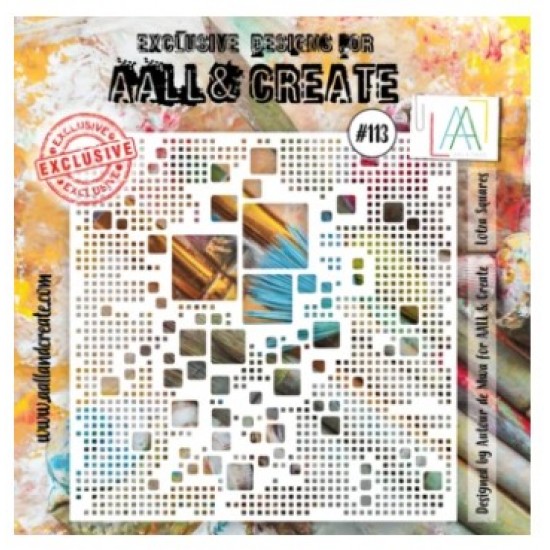 AALL & CREATE - Stencil «Lotza Squares» #113